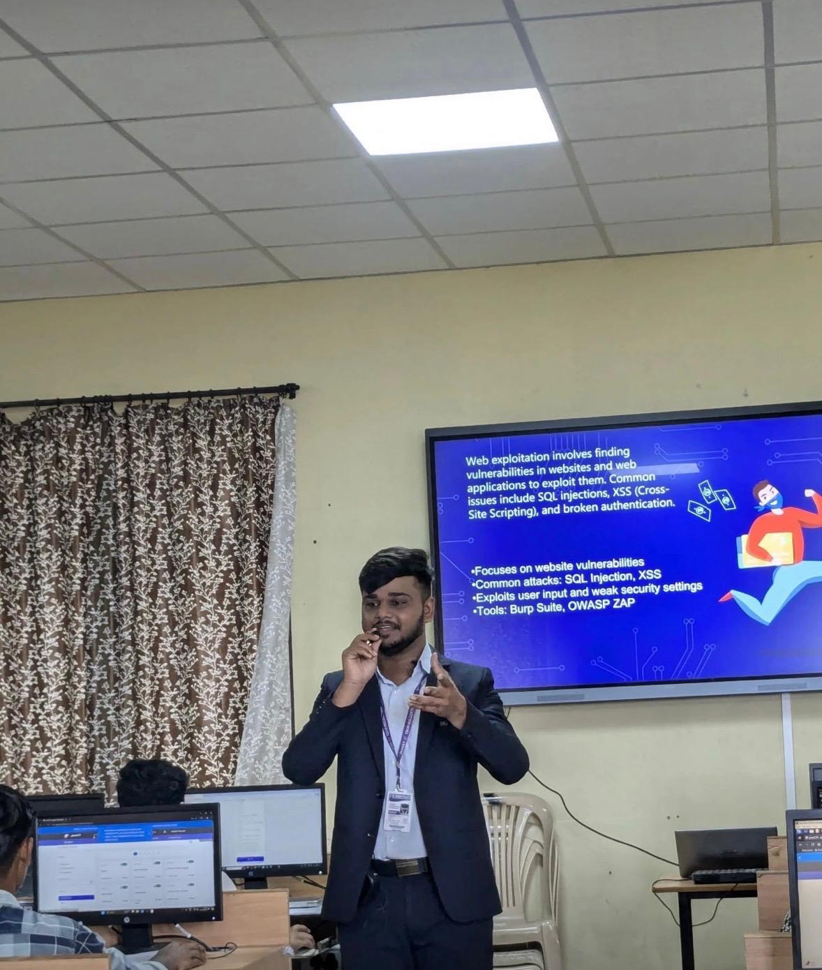 Team at cybersecurity event